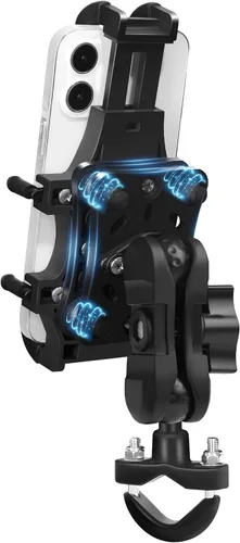 Miniatura 8 de ZIDIYORUO Soporte para Teléfono de ATV, Montaje de Teléfono para Cuatrimoto, 8 Abrazaderas Sostienen Teléfonos de 4.7-7.1", Operación con Una Mano