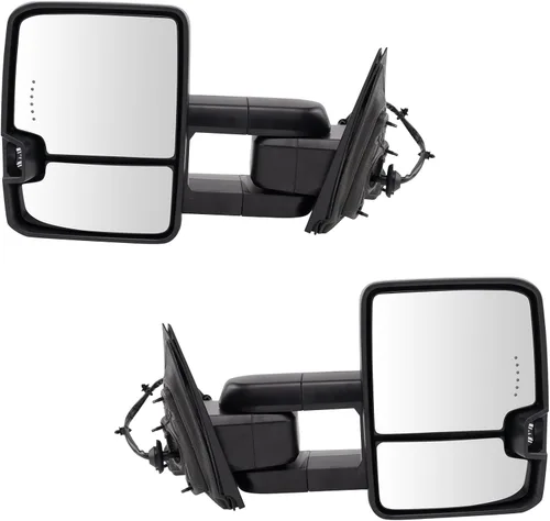Miniatura 97 de Trail Ridge Juego de espejos de remolque de 2 piezas para el lado del conductor y del pasajero compatible con Ford F-150 FO1320479 FO1321479