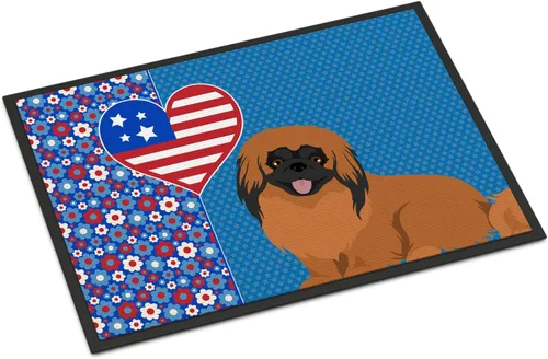 Miniatura 189 de Caroline's Treasures WDK5119JMAT Airedale Terrier USA - Tapete para interiores o exteriores, 24 x 36 pulgadas, tapete para puerta delantera