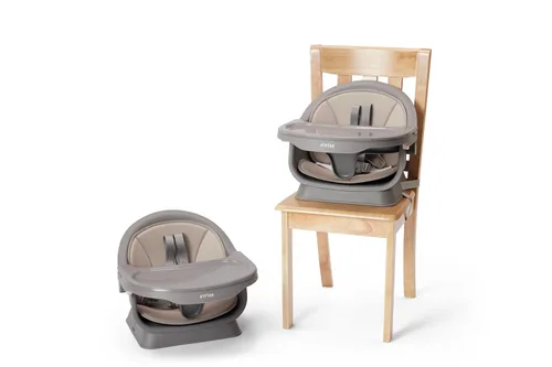 Miniatura 4 de Silla alta 5 en 1 para bebés y niños pequeños, asiento de comedor convertible para bebé, asiento portátil para piso/elevador, bandeja ajustable