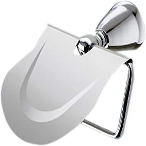 Gedy LI25-13 Lira Soporte de papel higiénico montado en la pared, 1 pulgada de largo x 6.1 pulgadas de ancho
