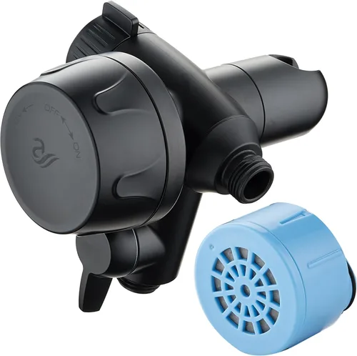 Miniatura 15 de AquaCare Skin & Hair - El filtro de ducha más avanzado del mundo para cabezales de ducha fijos o de mano con modos de filtración de Negro mate