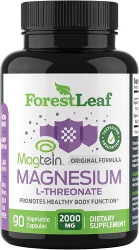 Miniatura 9 de ForestLeaf Complejo de magnesio 500mg - 500mg cápsulas - suplemento 500 mg - para el sueño, estreñimiento - suplemento para mujeres (120 unidades)