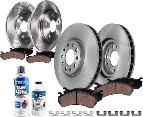 Miniatura 31 de Detroit Axle - Kit de freno para Ford 2022-2023 Maverick Rotores de freno de disco de cerámica con repuesto de hardware: rotores delanteros de 12.80
