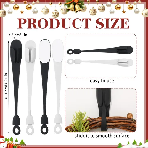 Miniatura 3 de Organizador de cables para electrodomésticos, organizador de silicona autoadhesivo para cocina, freidora de aire, tostadora, accesorios de Blanco