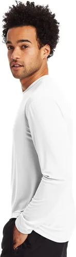 Miniatura 4 de Hanes Men's Long-Sleeve Performance T-Shirt Pack, 2-Pack, Cool DRI Moisture-Wicking Tees