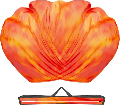 Miniatura 10 de Baisdan Banderas de adoración de 54 x 54 pulgadas para iglesia de baile, bandera de alabanza, banderas de paloma y fuego con varillas flexibles