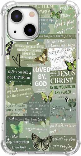Miniatura 79 de Funda para Celular con Versículos de la Biblia, Colocación de Citas Cristianas de Jesús, Diseño Collage, Funda Protectora Suave de TPU de Moda