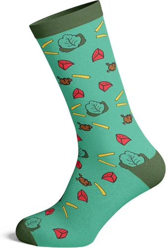 Miniatura 2 de Fitness Taco Sock Funny Cute And Humor Sarcastic Graphic Cool Crazy Footwear Green