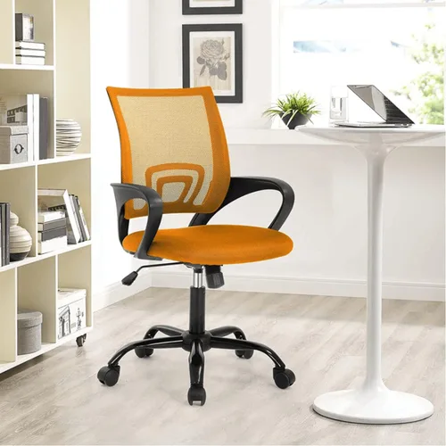 Miniatura 8 de Silla de oficina en casa, silla de escritorio de malla, silla ergonómica para computadora con soporte lumbar y reposabrazos, sillas de oficina Verde