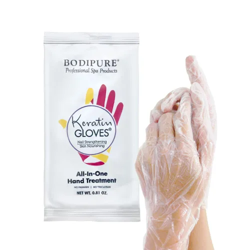 Miniatura 2 de Bodipure Máscara de mano hidratante todo en 1, máscara de mano de queratina y vitamina E para manos secas y agrietadas, fórmula de guantes