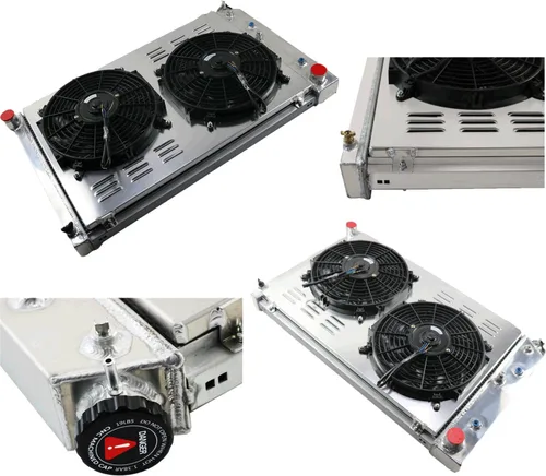 Miniatura 4 de ColQuee CC162 - Radiador de 3 filas+cubierta 2 ventiladores de 12 pulgadas compatibles con G-Body Monte Carlo El Camino Regal Cutlass 1978-1988 79