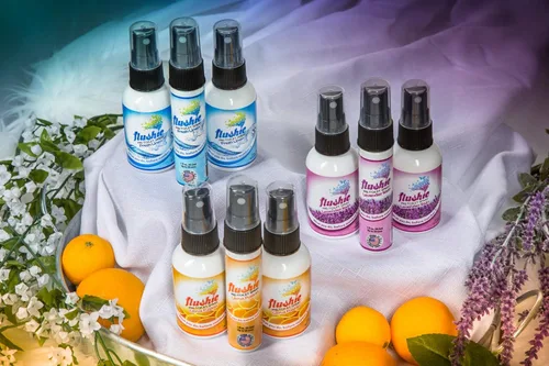 Miniatura 7 de Flushie Spray para antes de ir al baño en Tamaño de Viaje para Heces, Spray para Baño para Heces, Spray para Inodoro, Desodorante para Viajes