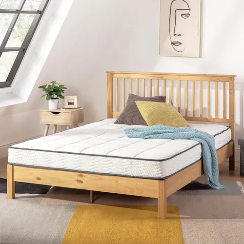 Miniatura 9 de Mellow Colchón clásico Bonnell Spring de 10 pulgadas, parte superior de espuma cómoda con base de resortes interiores, espuma certificada