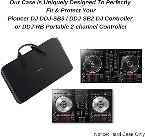 Miniatura 3 de Funda rígida para controlador de DJ Pioneer DJ DDJ-SB2 De Caseling Fits DDJ-400, DDJ-SB3, DDJ-200, rigid EVA protective shell, splash-resistant
