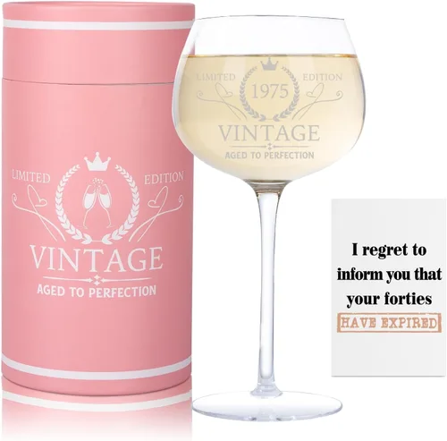 Miniatura 14 de Regalos de cumpleaños número 30 para mujer, copa de vino vintage grabada de 1996 para ella, regalos de cumpleaños de 30 años para mujeres, idea