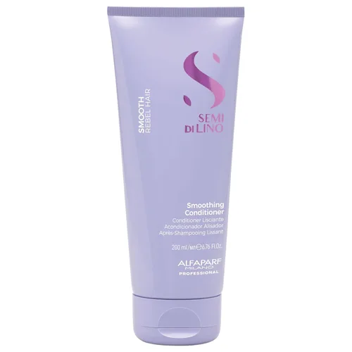Alfaparf Milano Semi Di Lino - Acondicionador suave para cabello encrespado y rebelde, acondicionador desenredante suave con semillas de lino para