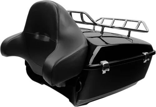 Miniatura 4 de TCMT Caja de maletero para motocicleta King con respaldo envolvente, portaequipajes para Harley Davidson 2014-2025 Touring CVO Road King Road Glide
