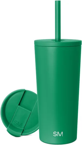 Miniatura 62 de Simple Modern- Vaso con aislamiento, c/tapa y pajilla Taza de viaje Botella de agua de ac. inox. reutilizable Unisex Colecc. Classic 24 oz