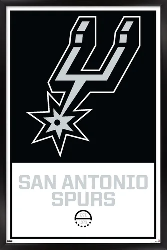 Miniatura 7 de Trends International NBA San Antonio Spurs - Póster de pared con logotipo 21, 22.375 x 34 pulgadas, paquete de póster y montaje prémium Paquete