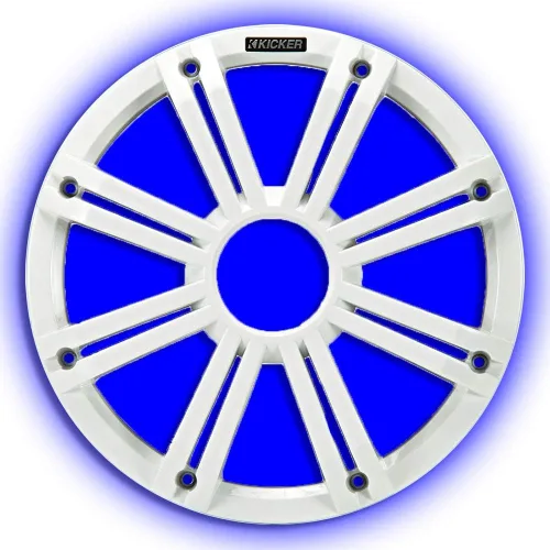 Miniatura 3 de KICKER KMG12 - Rejilla de 11.8 in para subwoofer KM12 y KMF12, LED, color blanco