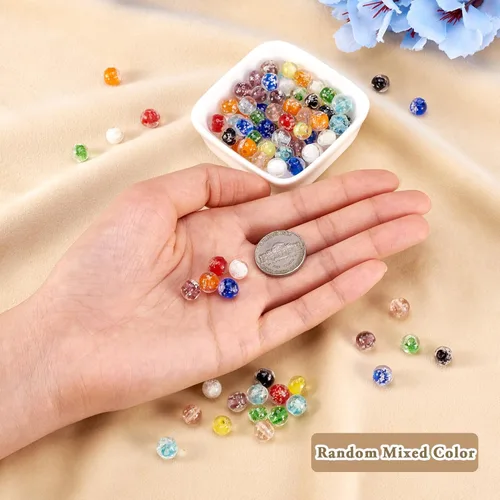 Miniatura 4 de Craftdady - Cuentas de vidrio soplado 2-2 colores mezclados