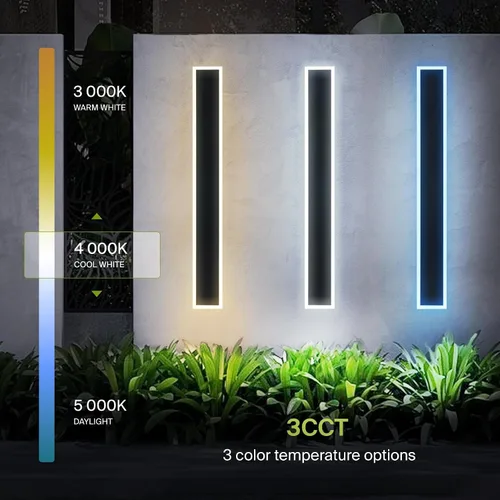 Miniatura 4 de ASD Lámpara LED de pared de montaje empotrado de 48 pulgadas de largo, 36 W, 2800 lúmenes, 3000 K-5000 K, 100-277 V, 3CCT, regulable, impermeable