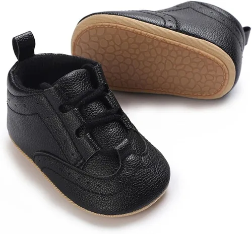 Miniatura 4 de LAFEGEN Mocasines clásicos de piel sintética para bebés, niños y niñas, suela suave, zapatos de vestir Oxford, zapatos de vestir planos