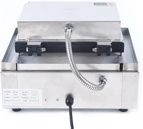 Miniatura 4 de LOYALHEARTDY Máquina de donas de flores de ciruelo de 5 agujeros, máquina comercial para hacer gofres, mini máquina de donas de 1500 W, 110 V