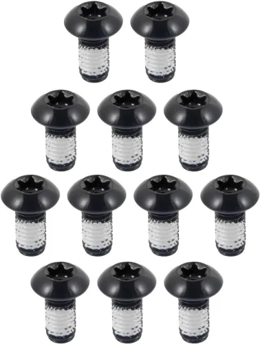 Miniatura 10 de chooee Pernos de rotor de freno de disco, tornillos de rotor de bicicleta M5x10mm para bicicleta de montaña MTB, oro de acero T25.