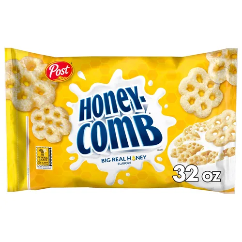 Miniatura 12 de Post Honeycomb - Cereal para el desayuno, sabor a miel grande, caja de 10 onzas