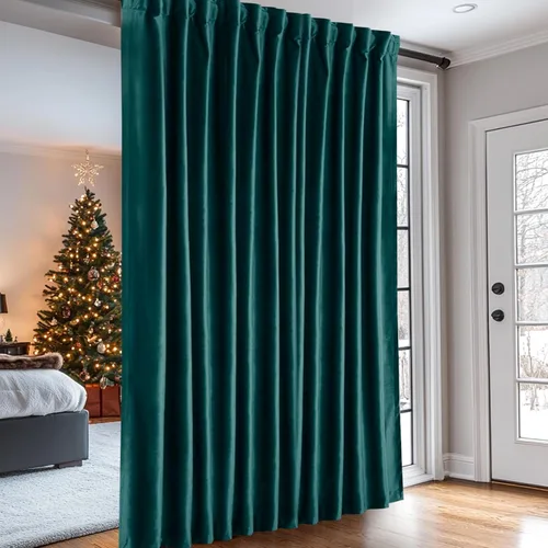 Miniatura 9 de Dreaming Casa Cortinas de terciopelo para oscurecer la sala de estar, con aislamiento térmico, bolsillo para barra, pestaña trasera, cortina de Camel