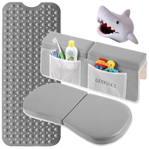 Miniatura 7 de Almohadilla de descanso para rodillas y codos para padres de baño pequeños, almohadilla extra gruesa para niños