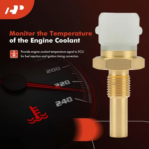 Miniatura 2 de A-Premium Sensor de temperatura del refrigerante del motor [2 pines] compatible con Volkswagen Jetta, Passat, Golf, Fox, Quantum, Scirocco y Audi