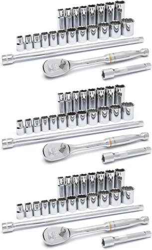 Miniatura 7 de Juego de 18 piezas de cabezas de llave métricas de 1/2 pulgadas, de la marca GearWrench