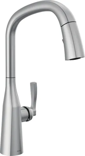 Miniatura 18 de Delta Grifo Stryke VoiceIQ de cocina sin contacto con rociador extraíble, grifo inteligente, Alexa y Google Assistant activado por voz, grifo