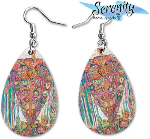 Miniatura 28 de Maureen Claffy Artist Collection Compassion Teardrop Dangle Earrings Set Cute Girls Womens Jewelry Earings Holiday Gifts Summer Decorations