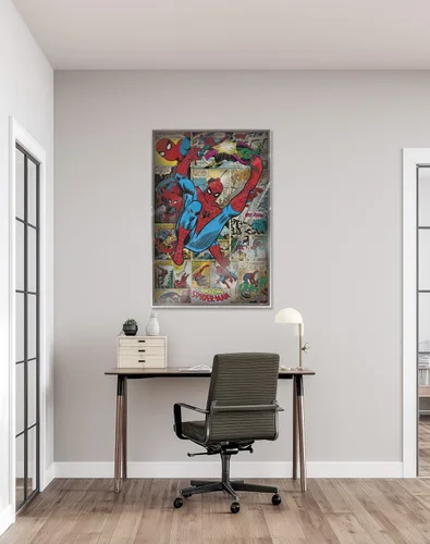 Miniatura 6 de The Amazing Spider-Man - Póster impreso de Marvel Comics (estilo retro, montaje cómico) (tamaño: 24 x 36 pulgadas) (póster laminado)