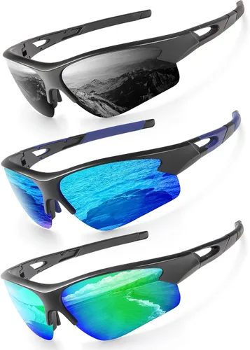 ANYLUV Gafas de sol deportivas para hombres y mujeres, gafas de sol polarizadas ligeras mejoradas para hombre, protección UV para exteriores,