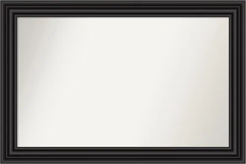 Miniatura 243 de Amanti Art Espejo personalizado, espejo de baño negro puente, espejo de pared o espejo de tocador de baño sobre el fregadero (26 x 26 pulgadas)