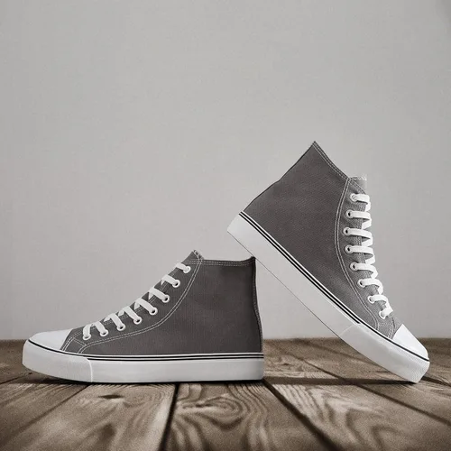Miniatura 21 de ZGR Tenis de lona para hombre, con cordones, clásicos, casuales, para caminar