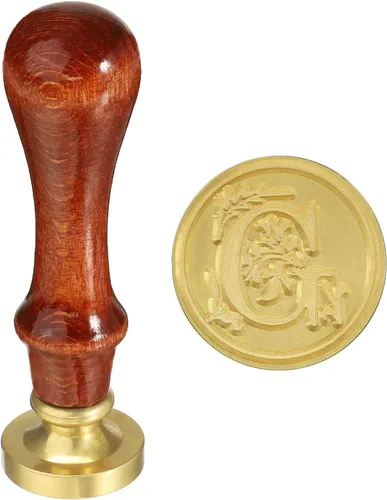 Miniatura 11 de YOKIVE Sello de cera del alfabeto, sello de letras con mango extraíble para decorar postales, ideal para festivales, bodas (dorado, rojo, letra J)