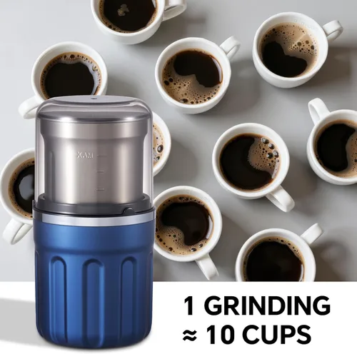 Miniatura 5 de Molinillo de café eléctrico, 28000 rpm, vegetales, semillas, molienda de especias, molienda en húmedo de cocina y molienda en seco 2 en 1, cuenco