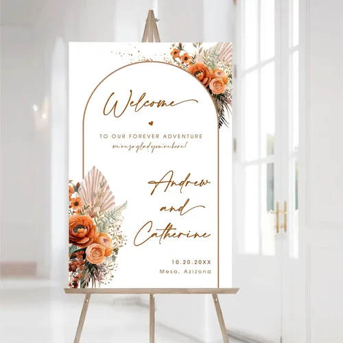 Miniatura 23 de Letrero personalizado de bienvenida de eucalipto a nuestra boda, letreros de bienvenida de boda con soporte, letrero de boda al aire libre, soportes