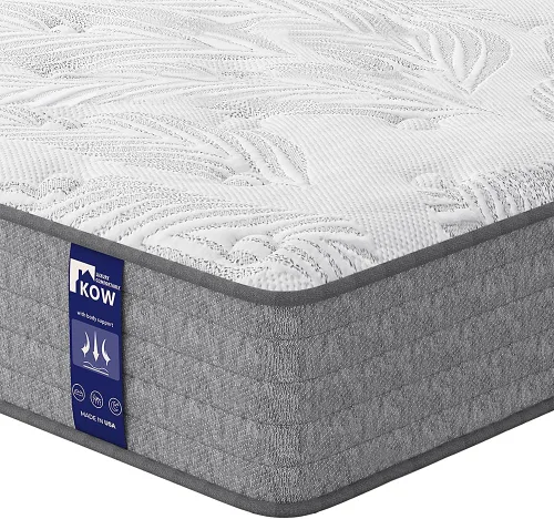 Miniatura 13 de KOW Colchón individual de espuma viscoelástica de 6 pulgadas en una caja con funda extraíble lavable, firmeza media para dormir fresco, alivio