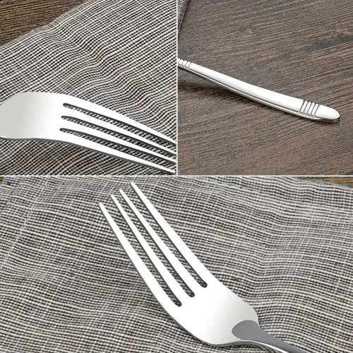 Miniatura 2 de Begale Tenedores de postre de acero inoxidable de 12 piezas, 6.8 pulgadas