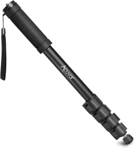 Miniatura 9 de Acuvar Monopie fotográfico de 62 pulgadas con correa de seguridad - Monopod de cámara de aluminio ligero para viajes y disparos al aire libre