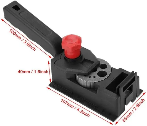 Miniatura 4 de Carpintería Autocentrado Dowelling Jig, 38 unids/set de mano plantilla de clavija de mano plantilla de clavijas de madera Junta de madera