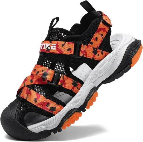 Miniatura 40 de JMFCHI Sandalias deportivas de verano para niños y niñas, sandalias de punta cerrada para exteriores, zapatos atléticos para agua, sandalias