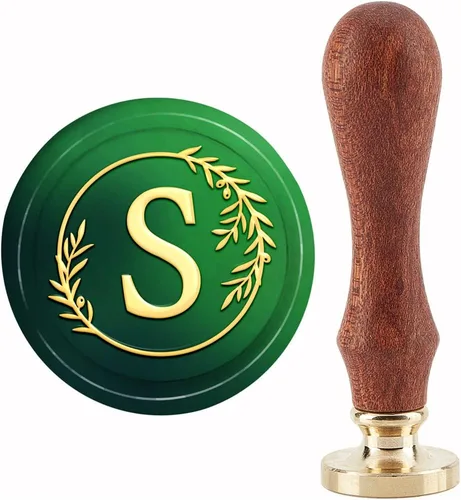 Miniatura 23 de CRASPIRE Sello de cera de baloncesto para deportes, 1.181 in, cabeza de latón extraíble retro vintage con mango de madera para invitaciones de boda